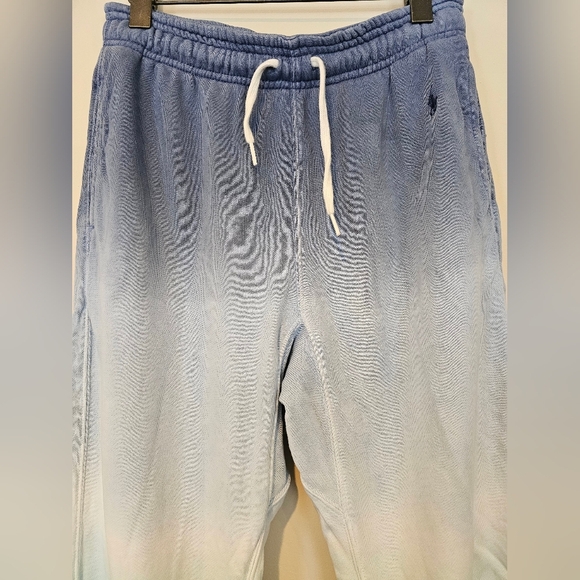 Polo Ralph Lauren Men's Size Small Blue Dip Dye Comfy Sweatpants Pull On Cotton - Picture 2 of 11